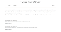 Desktop Screenshot of lonebytesoft.com