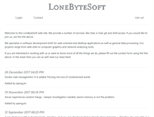 Tablet Screenshot of lonebytesoft.com